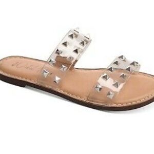 Wild Pair Clear Studded Sandals